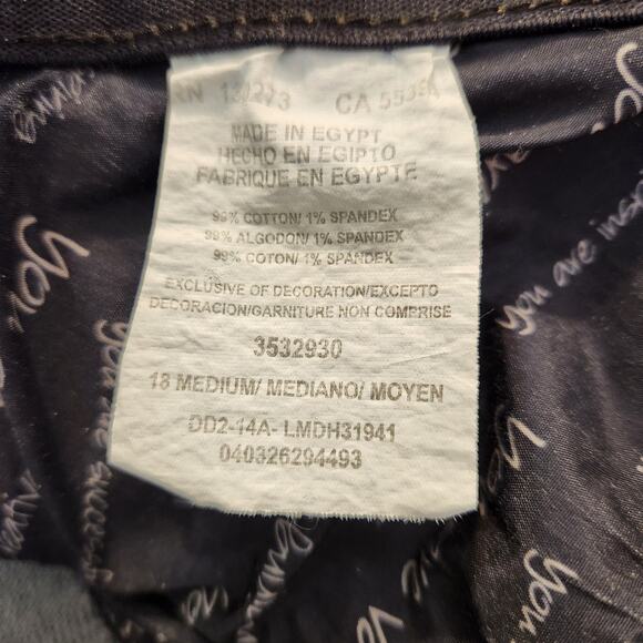 Lee Women's Sinfully Soft Jean's size 18 med, Mid Rise, Dark Wash - Picture 11 of 12